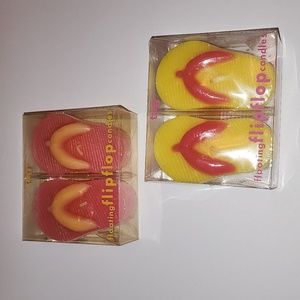 Beand New Tag floating flip flop 2 set of candle
